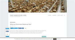Desktop Screenshot of findwarehousejobs.com