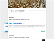 Tablet Screenshot of findwarehousejobs.com